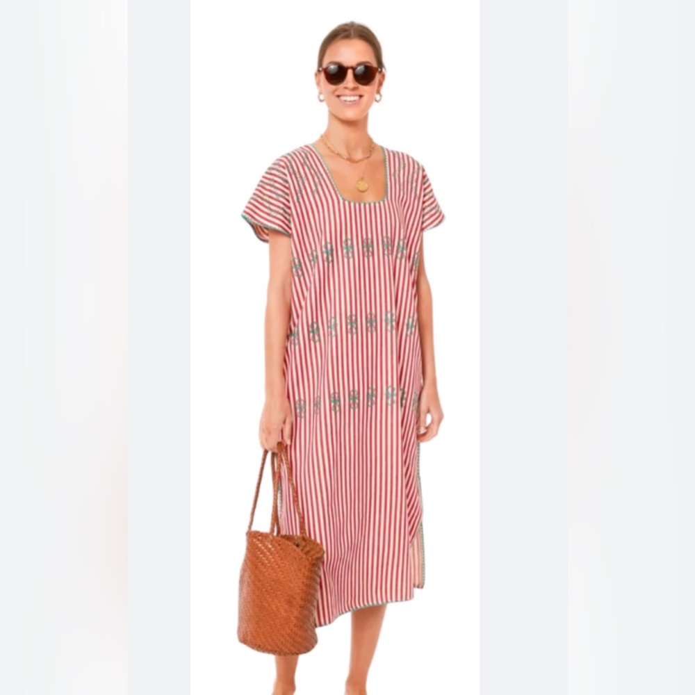 Tuckernuck NWT caftan swim cover up resort beach XS lounge S knit designer pool